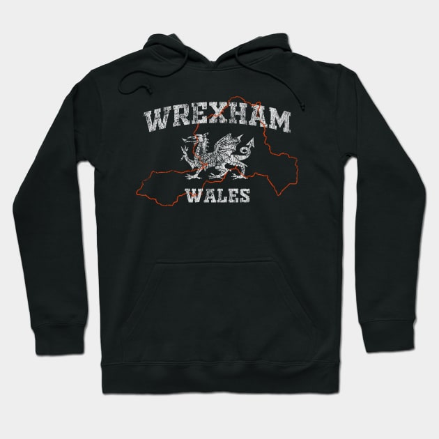 Wrexham Maps Hoodie by kutna24